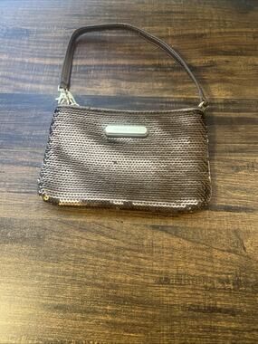 MICHAEL KORS Sequin Wristlet Wallet Clutch Women's